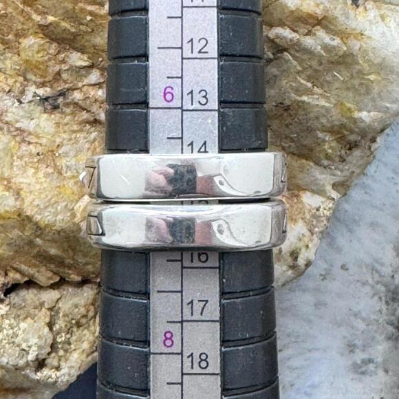 Carolyn Pollack Sterling Turquoise & Multistone Inlay Stackable Rings For Women - Picture 10 of 10